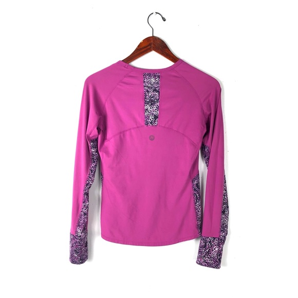 Haut De Sport Xersion Pour Fille - Taille M (10/13 Ans) - Rose Spacedye - Manches Longues Avec Pouces